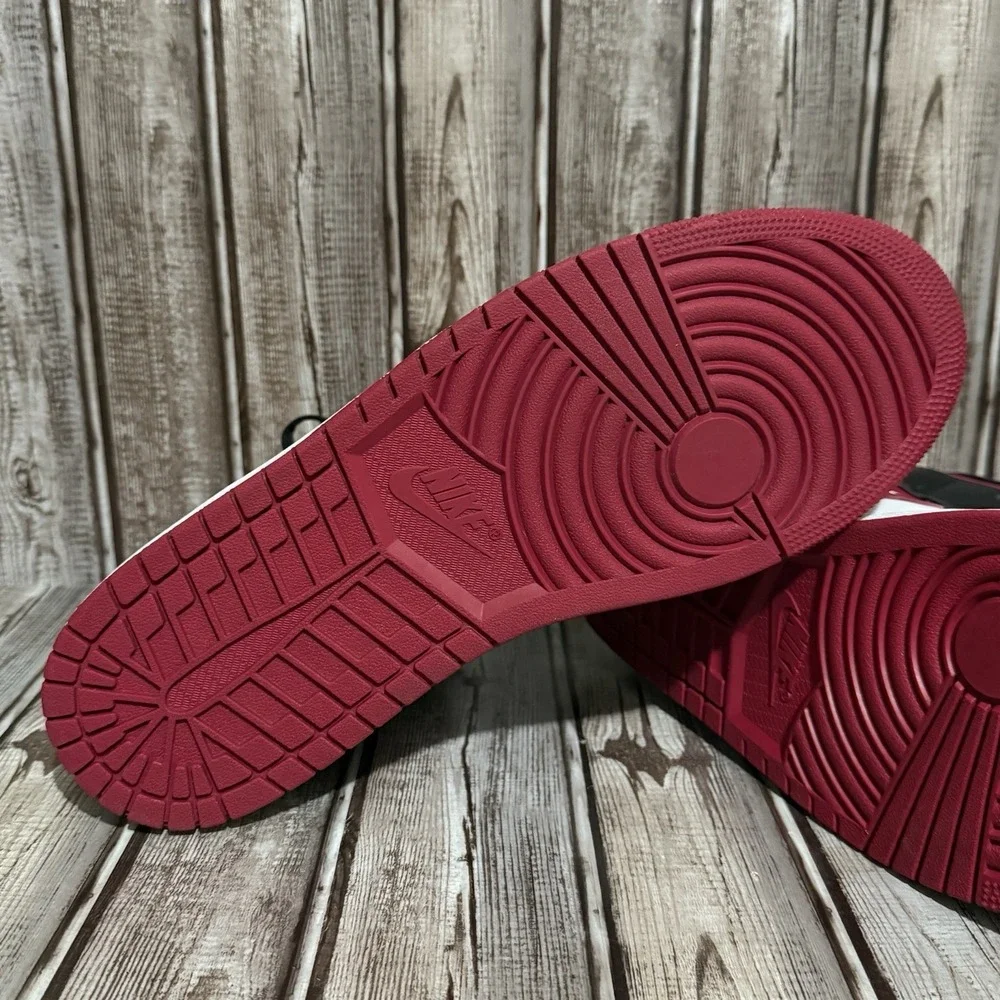 Air‎ Jordan 1 Mid Noble Red Men's Size 11.5 (554724-066)